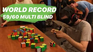 59/60 59:46 Multi-Blind World Record [Former] -- Graham Siggins