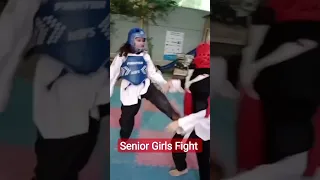 Senior Girls Taekwondo SparringTrilling Fight Clips #shorts #viral #videoshorts #youtubeshorts