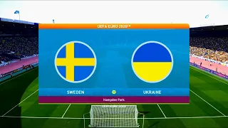 Sweden vs Ukraine | UEFA Euro 2020 | Round of 16 | Hampden Park | PES 2021