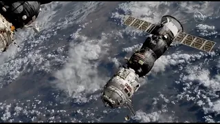 Pirs module and Progress MS-16 depart the ISS