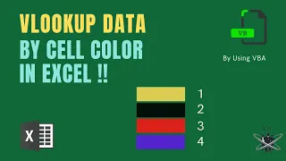 Vlookup by cell color in excel - Hindi / Urdu