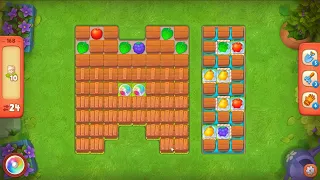 Gardenscapes level 168 - 24 Moves - No Boosters