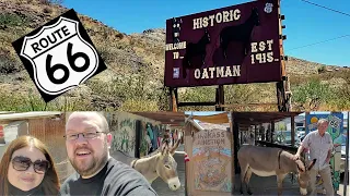 Exploring Oatman Arizona on Historic Route 66! Oatman Wild Burros!