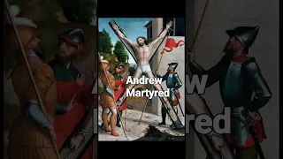 How Andrew the disciple was Killed ✝️ #Christianity #martyr #passion #disciples #shorts #catholic