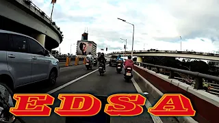 (NO CUT)DRIVING MOTORCYCLE ALONG EDSA FROM BACLARAN to SM NORTH