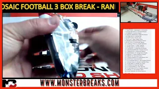 2022 PANINI MOSAIC FOOTBALL 3 BOX BREAK - RANDOM TEAMS #6