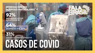 Mesmo com aumento dos casos de covid-19, internações pela doença registram queda