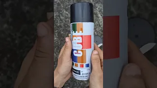 Glossy black spray paint CUBE #viral #unboxing #helmet #studds #flipkart