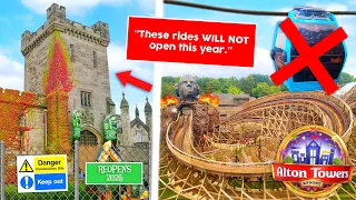 These Alton Towers RIDES WILL NOT OPEN??