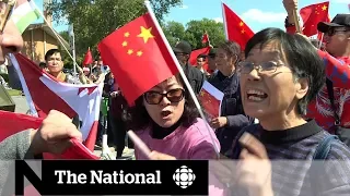 Tensions in Hong Kong spread to Canada