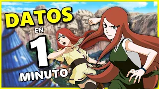 🍥 DATOS DE KUSHINA UZUMAKI EN 1 MINUTO 🕜