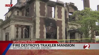 Fire destroys historic Traxler Mansion in Ohio