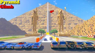 Modified Indian Cars Vs Super Cars Pyramid Climb Challenge GTA 5