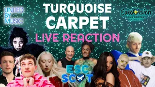 Turquoise Carpet Reaction | LIVE in MALMÖ | Eurovision 2024