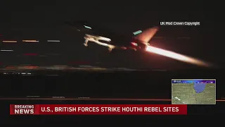 US, British militaries launch massive retaliatory strike against Iranian-backed Houthis in Yemen