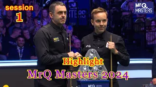 Ronnie O'Sullivan vs Ali Carter Final Highlight MrQ Masters 2024 session-1