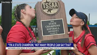 Mothers looks back as their daughters win softball state championship