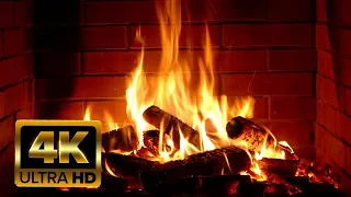 🔥 Cozy Relaxing Fireplace - Crackling Fire Sounds - 30 Min - 4K FULL HD