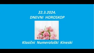 Jasminka Holclajtner-Royal Astro Studio-Dnevni horoskop za 22.3.2024.