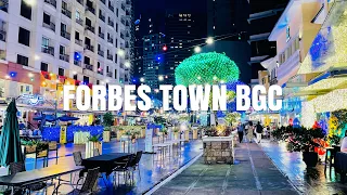 [4K] Forbes Town BGC Gorgeous Christmas Lights Walk!