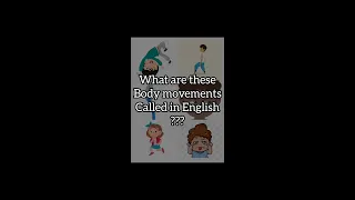 Vocabulary of body movements|| Movements and their English| #vocabularywords @allinone23886