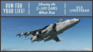 DCS World - AV8B Harrier SEAD Mission to Destroy S300 SAM Site