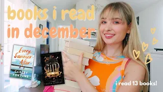 all 13 books i read in december ✨ monthly reading wrap up