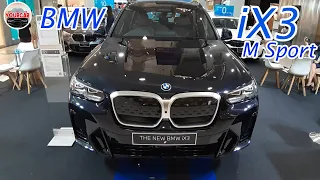 New BMW iX3 LCI M Sport Carbon Black color | Exterior & Interior