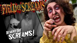 VLOG: BEHIND THE SCREAMS! Scare Acting at Field of Screams in Lancaster, PA! #fieldofscreams #haunt