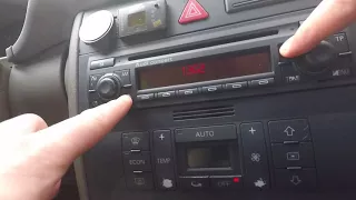 Audi Concert Radio - Safe mode