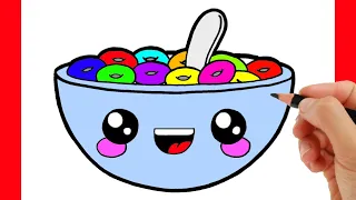 HOW TO DRAW A BOWL OF CEREAL