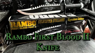 Rambo First Blood Part II Knife - Unboxing and Overview (LE signature series)