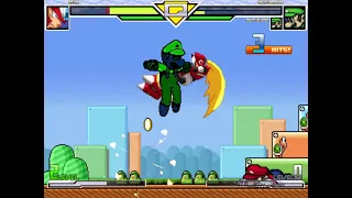 MUGEN: Zero (Me) vs. Old Super Mario and Super Luigi