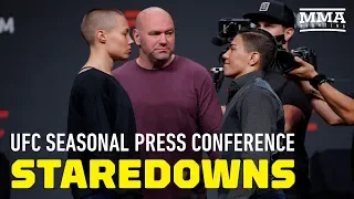 UFC Seasonal Press Conference Staredowns - MMA Fighting