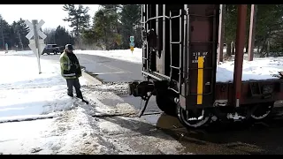 ICED OVER TRAIN TRACKS CAN LEAD TO TROUBLE! | Jason Asselin