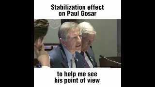 What's wrong with Paul Gosar? I stabilized his head #shorts