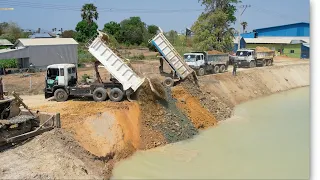 #EP13 Project Achieved90% Land clearing skills, repairing roads Use 10 wheeled dump trucks