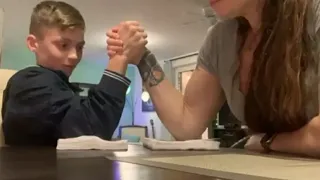 MOM vs SON - Arm Wrestling (Part 2) 💪