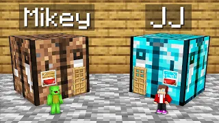 Mikey Poor vs JJ Rich HOUSE INSIDE WORKBENCH Survival Battle in Minecraft (Maizen)