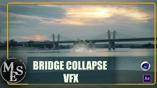 Simple Bridge Collapse | cinema 4d, turbulence fd, adobe after effects