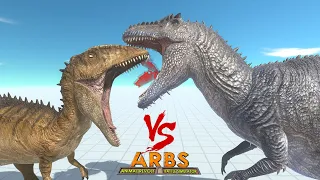 DINO BATTLE - GIGANOTOSAURUS  vs Carcharodontosaurus
