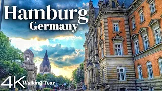 Hamburg, Germany Summer Walking Tour 2023 - 4k UHD