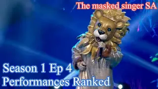 Season 1 Ep 4 Performances ranked (The masked singer SA)