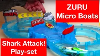 ZURU Micro Boats - Detailed & fun Play Test Review - Zuru Shark Attack Challenge