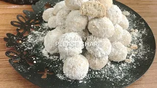 Cranberry Pecan Snowball Cookies