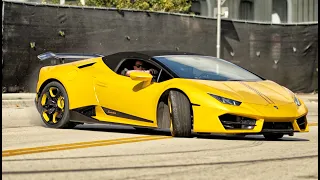 Lamborghini Huracan LOUD ANGRY BULL IN INSANE ACTION - FLY BY & DRIFT By AGSupercars