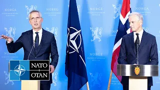 NATO Secretary General with the Prime Minister of Norway 🇳🇴 Jonas Gahr Støre, 30 MAY 2023