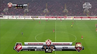 Denis Glushakov's goal. Spartak vs CSKA | RPL 2016/17