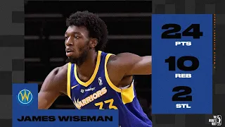 James Wiseman Posts Fourth Straight Double-Double (24 PTS & 10 REB) In Win Over Lakers!