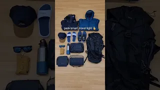 Best way to pack a travel backpack #forclaz #decathlon #traveltips